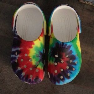 tie dye crocs